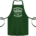 30 Year Wedding Anniversary 30th Funny Wife Cotton Apron 100% Organic Forest Green