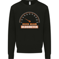 30th Birthday 30 Year Old Ageometer Funny Mens Sweatshirt Jumper Black