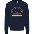 30th Birthday 30 Year Old Ageometer Funny Mens Sweatshirt Jumper Navy Blue
