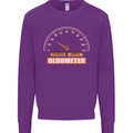 30th Birthday 30 Year Old Ageometer Funny Mens Sweatshirt Jumper Purple