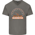 30th Birthday 30 Year Old Ageometer Funny Mens V-Neck Cotton T-Shirt Charcoal