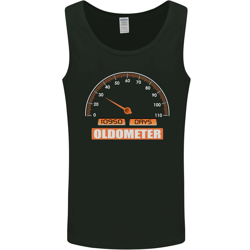 30th Birthday 30 Year Old Ageometer Funny Mens Vest Tank Top Black