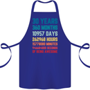 30th Birthday 30 Year Old Cotton Apron 100% Organic Royal Blue