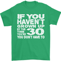 30th Birthday 30 Year Old Don't Grow Up Funny Mens T-Shirt 100% Cotton Irish Green
