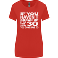 30th Birthday 30 Year Old Don't Grow Up Funny Womens Wider Cut T-Shirt Red
