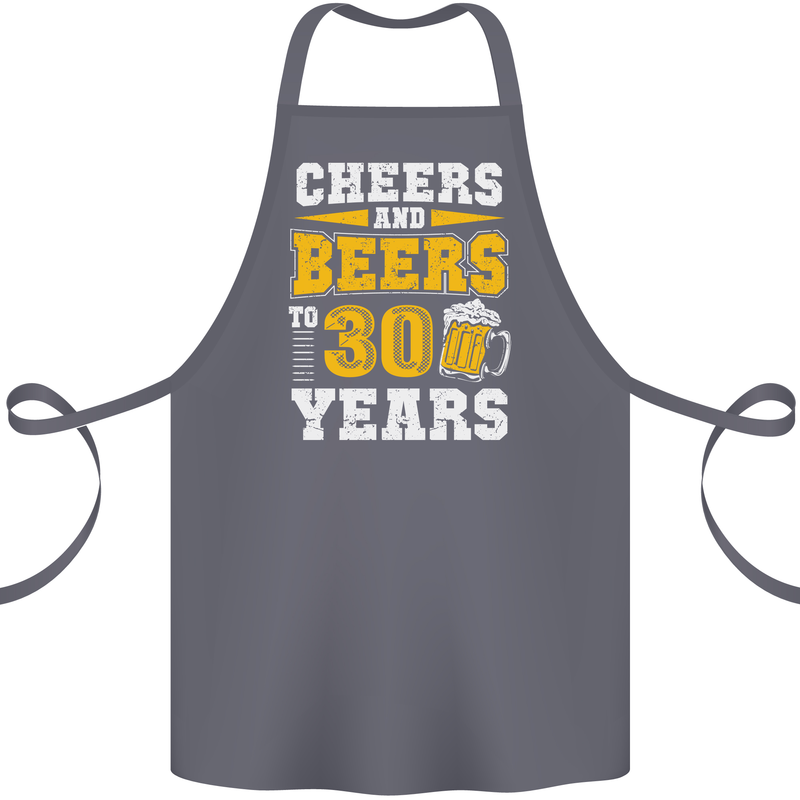 30th Birthday 30 Year Old Funny Alcohol Cotton Apron 100% Organic Steel