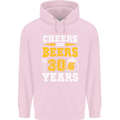 30th Birthday 30 Year Old Funny Alcohol Mens 80% Cotton Hoodie Light Pink