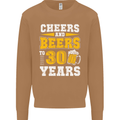 30th Birthday 30 Year Old Funny Alcohol Mens Sweatshirt Jumper Caramel Latte