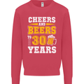 30th Birthday 30 Year Old Funny Alcohol Mens Sweatshirt Jumper Heliconia