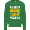 30th Birthday 30 Year Old Funny Alcohol Mens Sweatshirt Jumper Irish Green