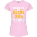 30th Birthday 30 Year Old Funny Alcohol Womens Petite Cut T-Shirt Light Pink