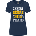 30th Birthday 30 Year Old Funny Alcohol Womens Wider Cut T-Shirt Navy Blue