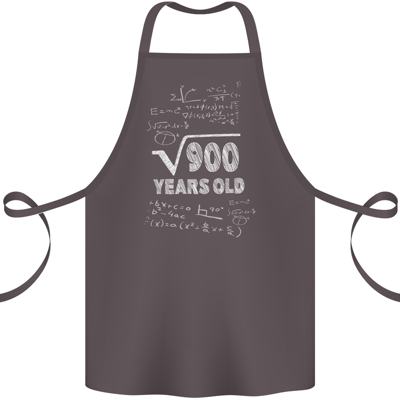 30th Birthday 30 Year Old Geek Funny Maths Cotton Apron 100% Organic Dark Grey