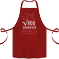 30th Birthday 30 Year Old Geek Funny Maths Cotton Apron 100% Organic Maroon