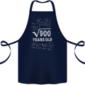 30th Birthday 30 Year Old Geek Funny Maths Cotton Apron 100% Organic Navy Blue