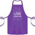 30th Birthday 30 Year Old Geek Funny Maths Cotton Apron 100% Organic Purple