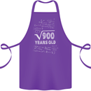 30th Birthday 30 Year Old Geek Funny Maths Cotton Apron 100% Organic Purple