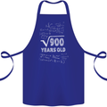 30th Birthday 30 Year Old Geek Funny Maths Cotton Apron 100% Organic Royal Blue