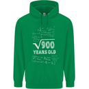 30th Birthday 30 Year Old Geek Funny Maths Mens 80% Cotton Hoodie Irish Green