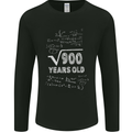 30th Birthday 30 Year Old Geek Funny Maths Mens Long Sleeve T-Shirt Black