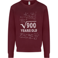 30th Birthday 30 Year Old Geek Funny Maths Mens Sweatshirt Jumper Maroon