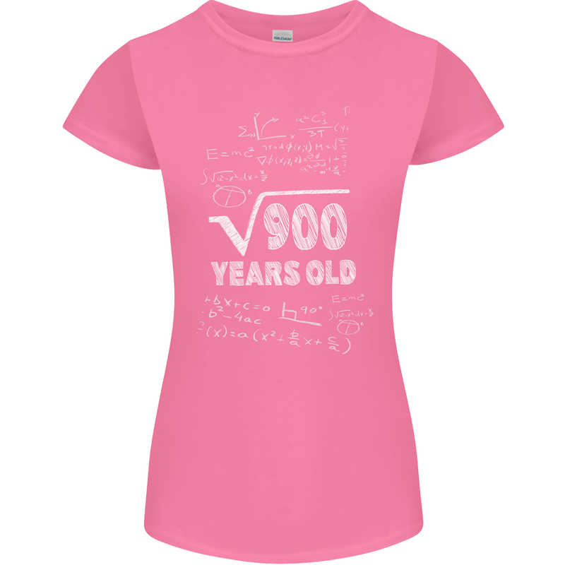 30th Birthday 30 Year Old Geek Funny Maths Womens Petite Cut T-Shirt Azalea