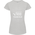 30th Birthday 30 Year Old Geek Funny Maths Womens Petite Cut T-Shirt Sports Grey