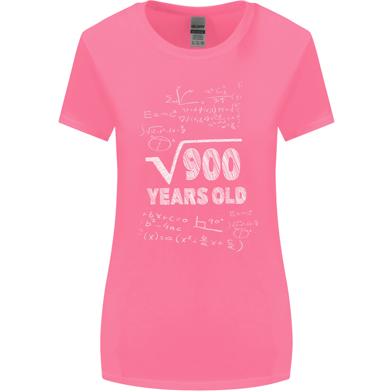 30th Birthday 30 Year Old Geek Funny Maths Womens Wider Cut T-Shirt Azalea