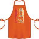 30th Birthday 30 Year Old Level Up Gamming Cotton Apron 100% Organic Orange