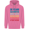 30th Birthday 30 Year Old Mens 80% Cotton Hoodie Azelea