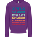 30th Birthday 30 Year Old Mens Sweatshirt Jumper Purple