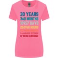 30th Birthday 30 Year Old Womens Wider Cut T-Shirt Azalea