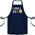 30th Birthday Funny Offensive 30 Year Old Cotton Apron 100% Organic Navy Blue