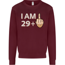 30th Birthday Funny Offensive 30 Year Old Mens Sweatshirt Jumper Maroon