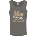 30th Birthday Queen Thirty Years Old 30 Mens Vest Tank Top Charcoal