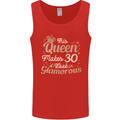 30th Birthday Queen Thirty Years Old 30 Mens Vest Tank Top Red