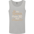 30th Birthday Queen Thirty Years Old 30 Mens Vest Tank Top Sports Grey
