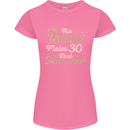 30th Birthday Queen Thirty Years Old 30 Womens Petite Cut T-Shirt Azalea