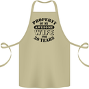 30th Wedding Anniversary 30 Year Funny Wife Cotton Apron 100% Organic Khaki