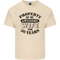 30th Wedding Anniversary 30 Year Funny Wife Mens Cotton T-Shirt Tee Top Natural