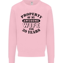 30th Wedding Anniversary 30 Year Funny Wife Mens Sweatshirt Jumper Light Pink