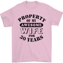 30th Wedding Anniversary 30 Year Funny Wife Mens T-Shirt 100% Cotton Light Pink
