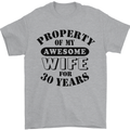 30th Wedding Anniversary 30 Year Funny Wife Mens T-Shirt 100% Cotton Sports Grey