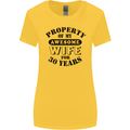 30th Wedding Anniversary 30 Year Funny Wife Womens Wider Cut T-Shirt Yellow