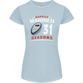 31 Year Wedding Anniversary 31st Rugby Womens Petite Cut T-Shirt Light Blue