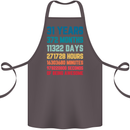 31st Birthday 31 Year Old Cotton Apron 100% Organic Dark Grey