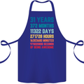 31st Birthday 31 Year Old Cotton Apron 100% Organic Royal Blue