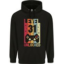 31st Birthday 31 Year Old Level Up Gamming Mens 80% Cotton Hoodie Black
