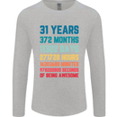 31st Birthday 31 Year Old Mens Long Sleeve T-Shirt Sports Grey