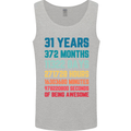 31st Birthday 31 Year Old Mens Vest Tank Top Sports Grey